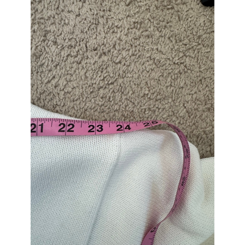 Men's‎ LAZARUS V-Neck Sweater XL White with Tennis Player Embroidery - Picture 8 of 10